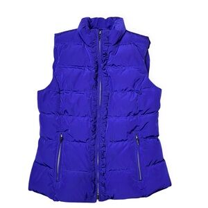 Talbots Petites Women’s Purple Down Puffer Vest Size S